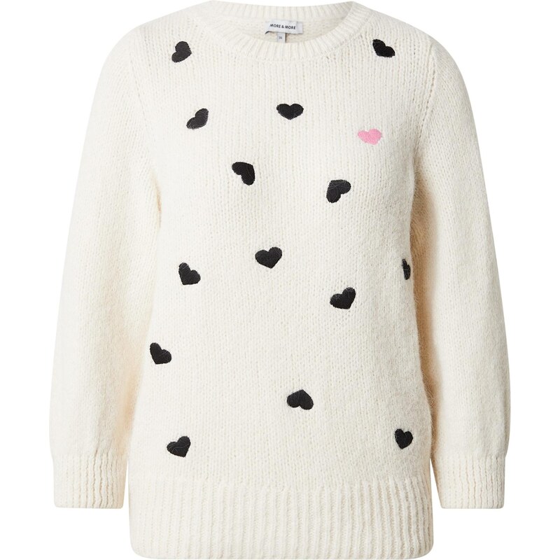 MORE & MORE Sveter ružová / čierna / šedobiela 67000331