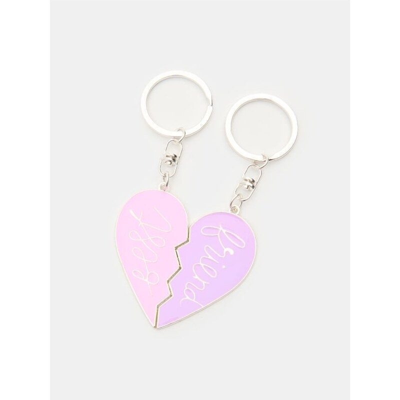 Sinsay - Prívesok na kľúče v tvare srdca „Best Friend” - viacfarebná 66997990