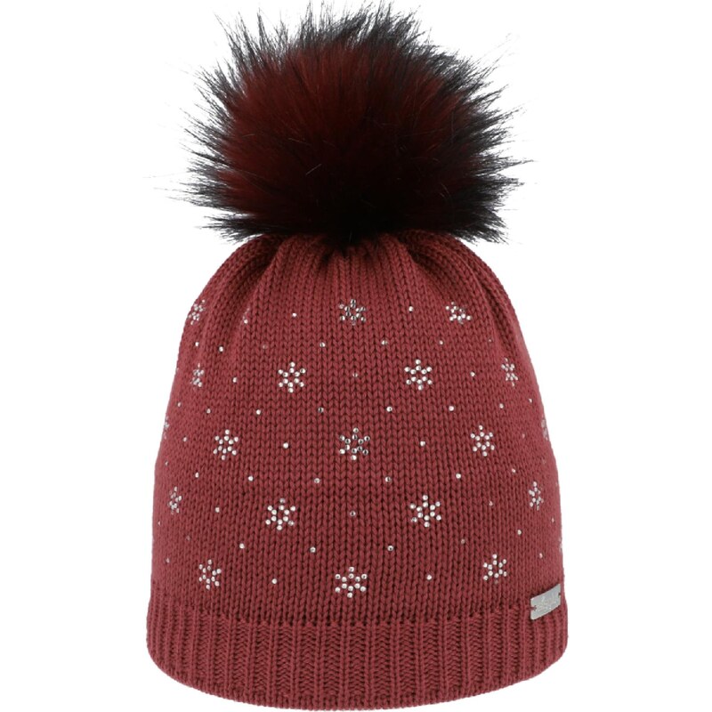 Eisglut Čiapky Eval Crystal burgundská / biela 67111703