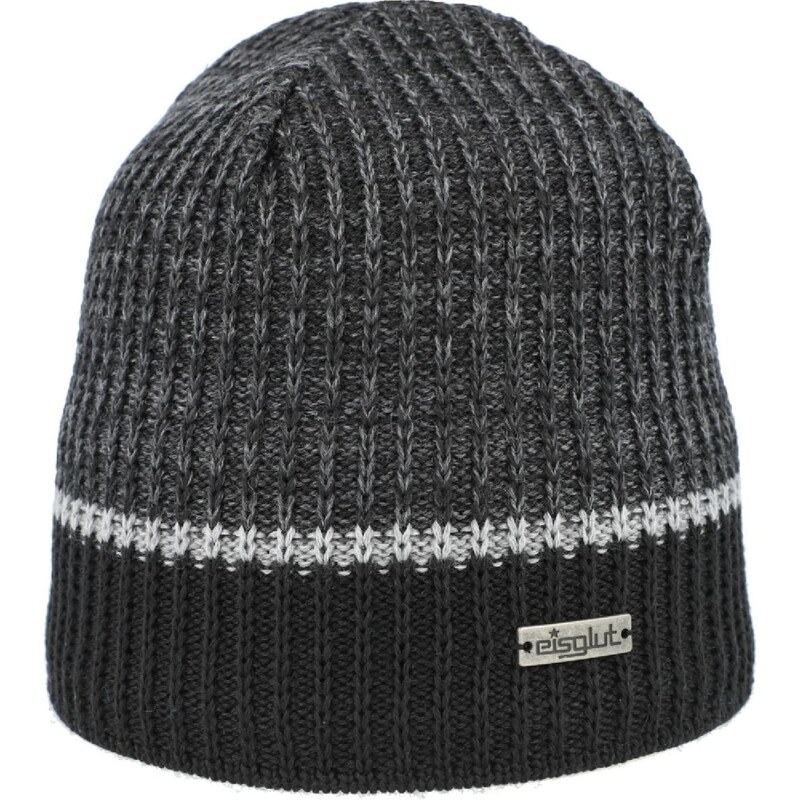 Eisglut Čiapky Torina sivá melírovaná / čierna / biela 67111763