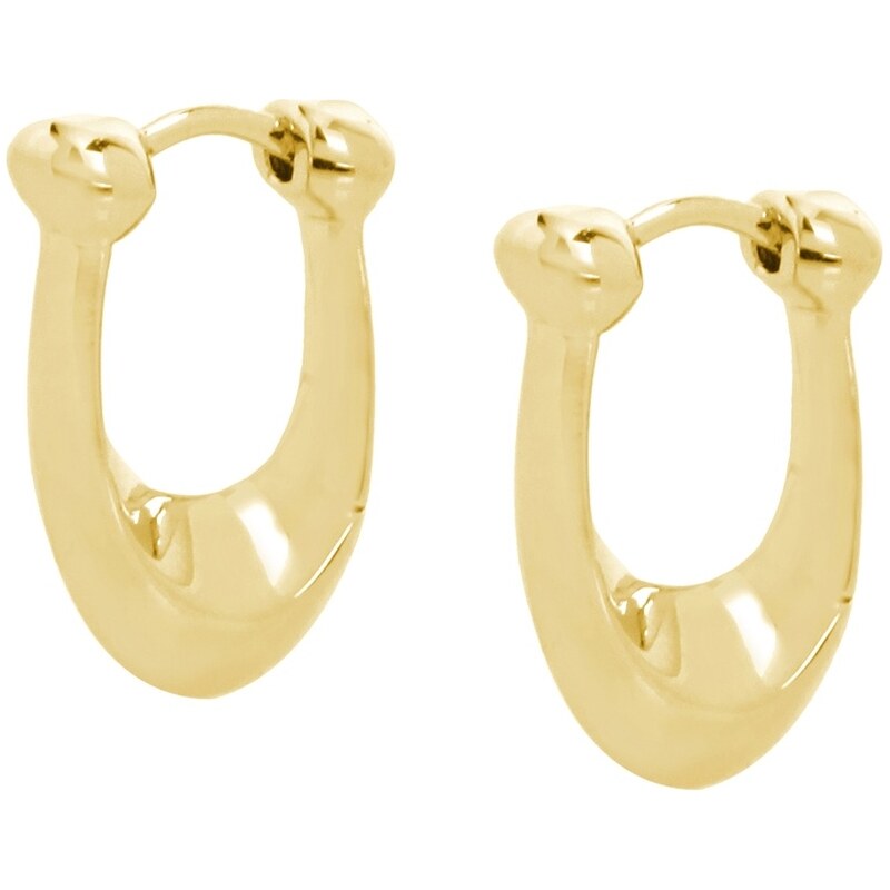 Coach Pozlátené oválne náušnice z mosadze 37351447GLD710 66999582