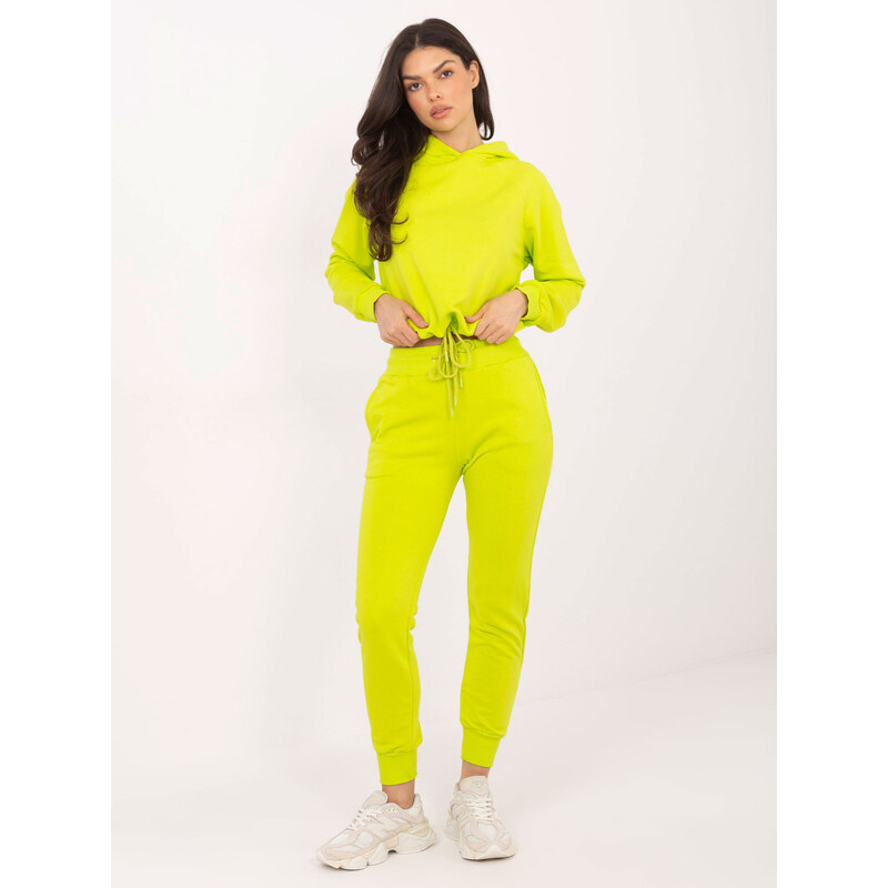 Limetková basic súprava mikiny a nohavíc RV-KMPL-5757.59-lime 22937511