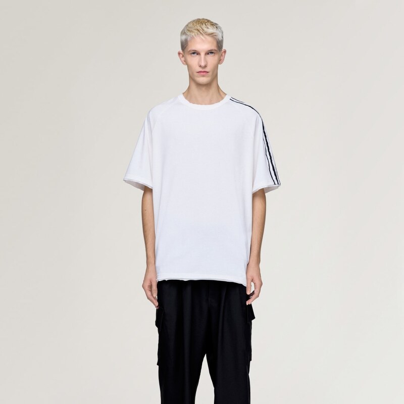 Adidas TRIČKO Y-3 RAW EDGE 3 STRIPES SHORT SLEEVE TEE 66898372