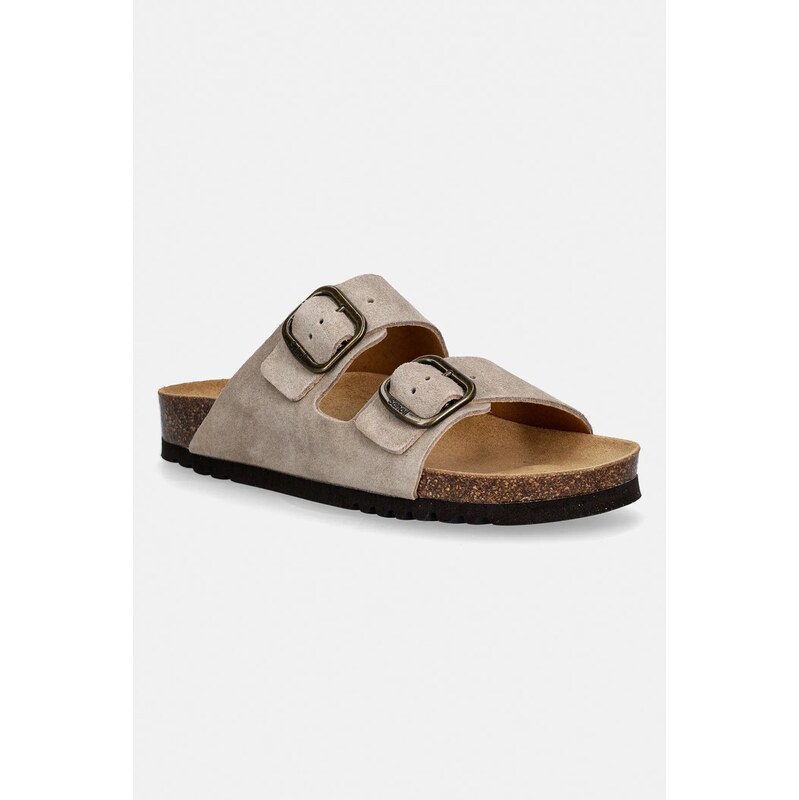 Semišové šľapky Scholl JOSEPHINE 67003881