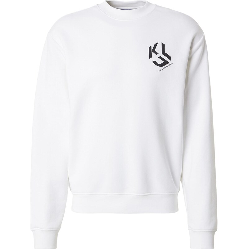 KARL LAGERFELD JEANS Mikina čierna / biela ako vlna 66263388