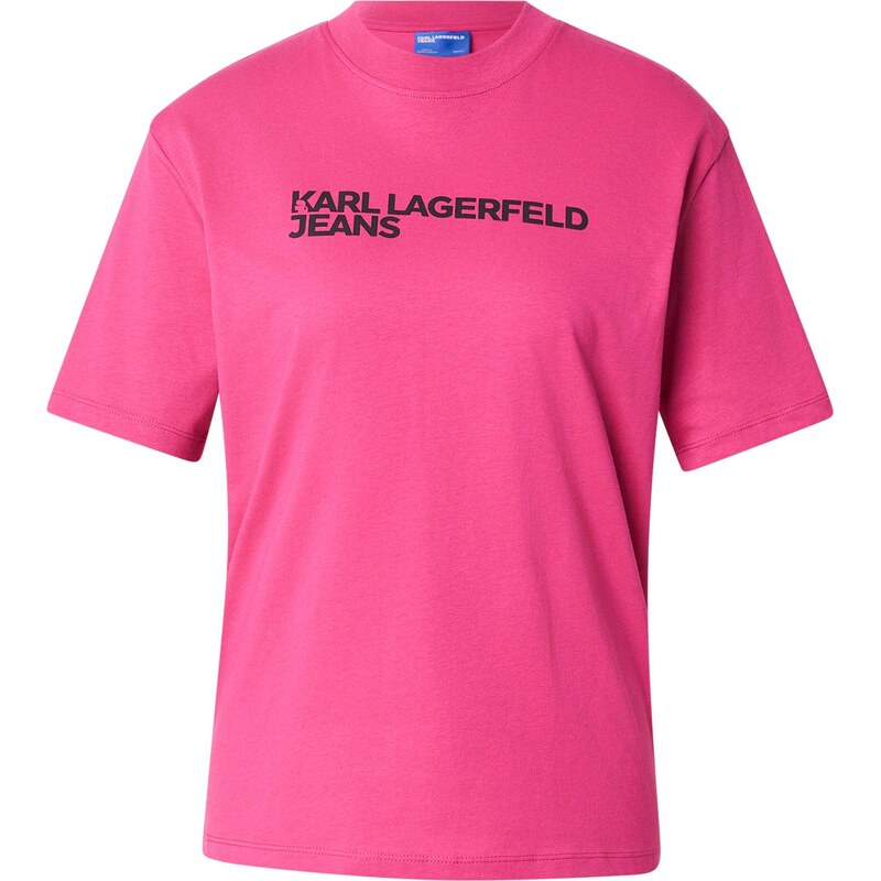 KARL LAGERFELD JEANS Tričko tmavoružová / čierna 66222866