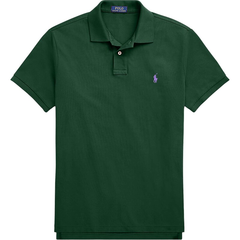 Polo Ralph Lauren Tričko tmavozelená / fialová 54222849