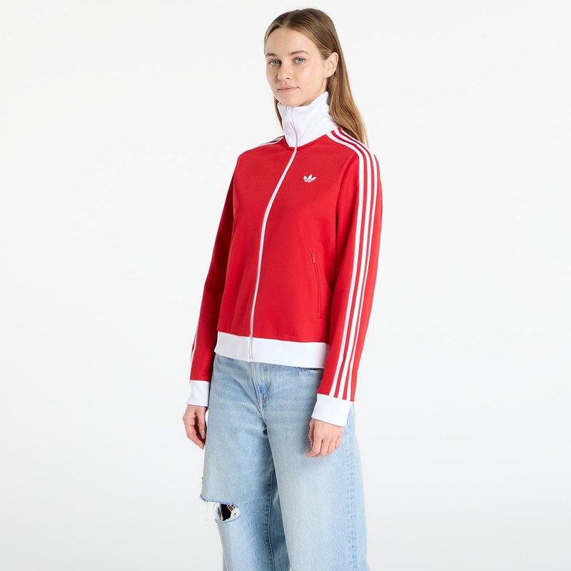 adidas Originals Mikina adidas Classic Tt Better Scarlet/ White M 67004947