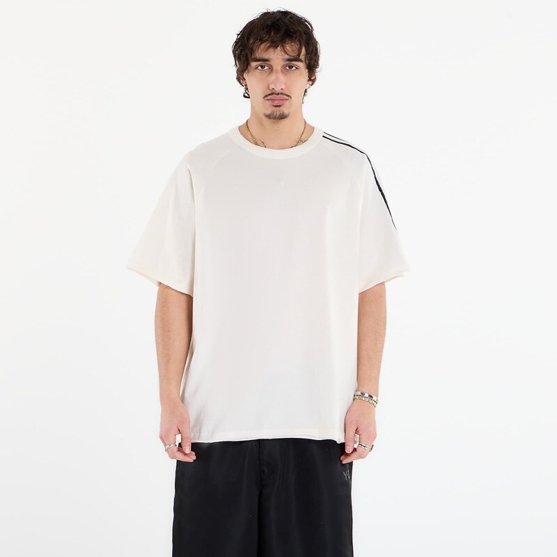 Tričko Y-3 Raw Edge 3 Stripes Short Sleeve T-Shirt Chalk White L 67004957
