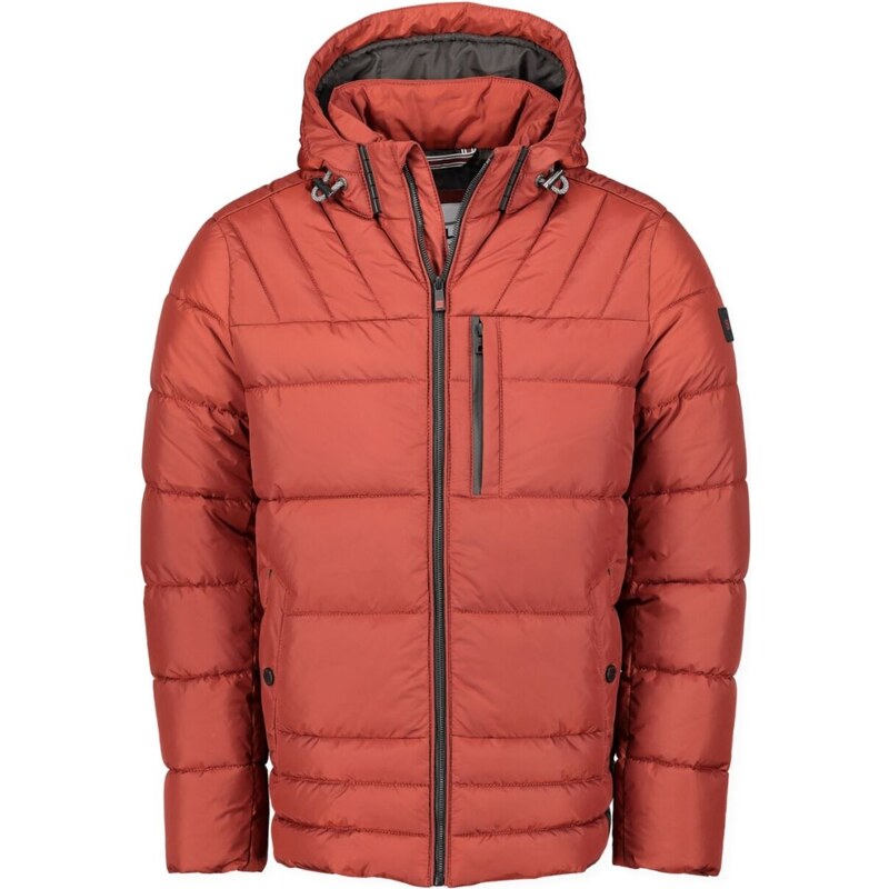 Pánska tehlovočervená prešívaná zimná bunda S4 67005067