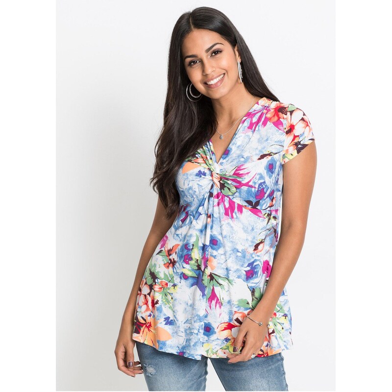 bonprix Tričko z viskózy, farba modrá 44741352