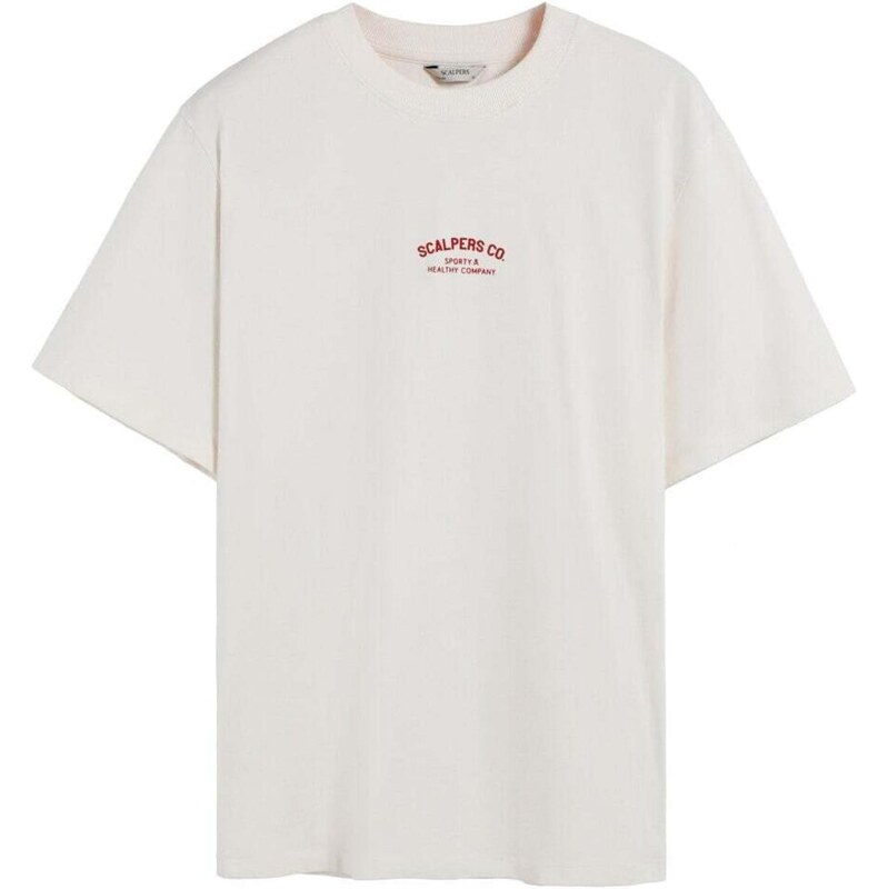 Scalpers Tričko červená / šedobiela 67007328