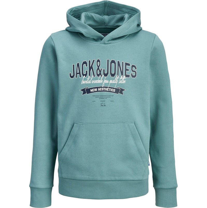 Jack & Jones Junior Mikina tmavomodrá / modrozelená / čierna / biela 67007392