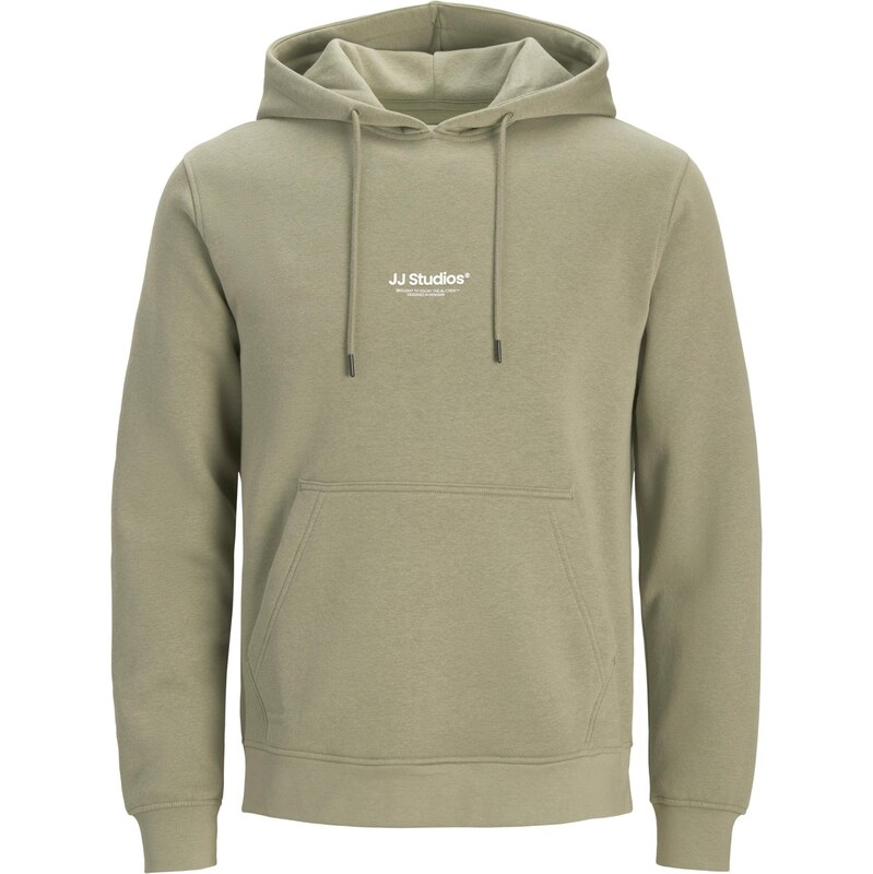 JACK & JONES Mikina JJESoho olivová / biela 67007427
