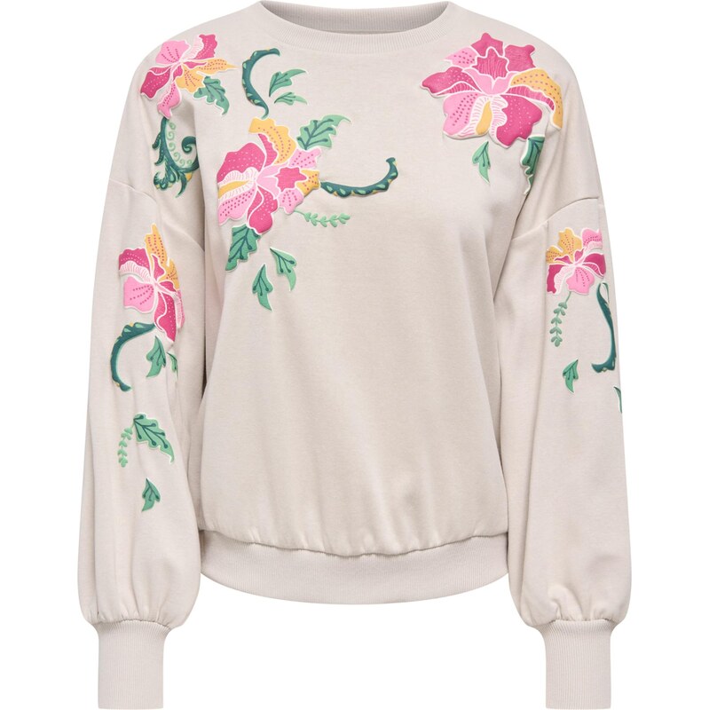 ONLY Mikina ONLBrooke karí / kamenná / jedľová / svetloružová 67007467