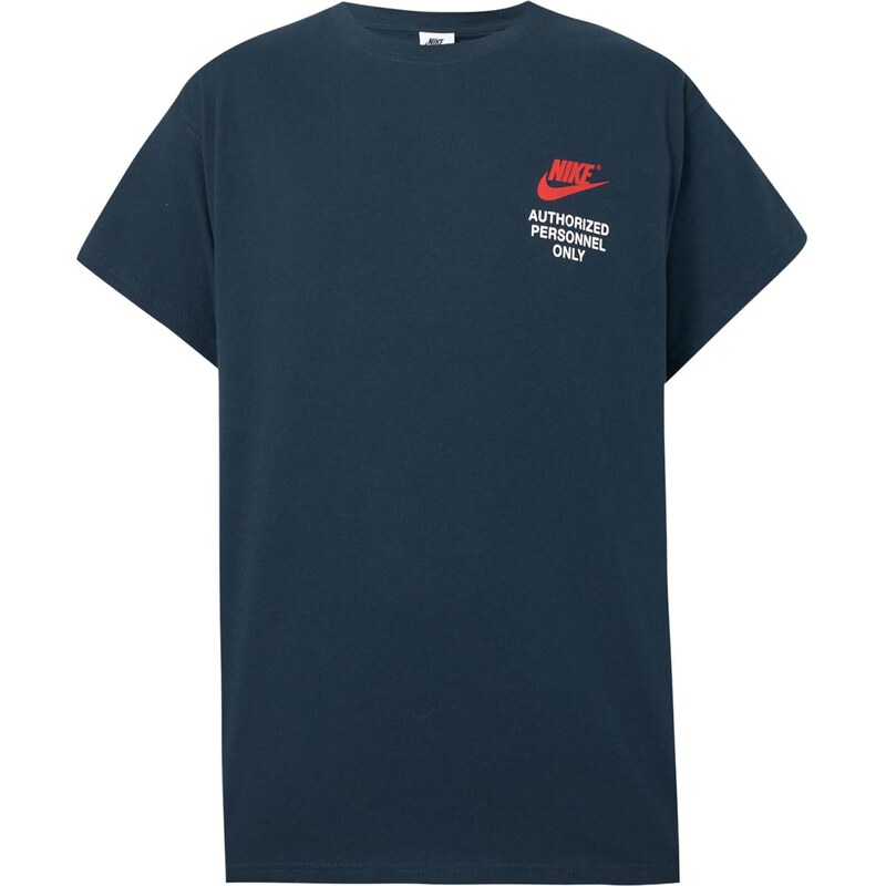 Nike Sportswear Tričko tmavomodrá / homárová / biela 67007485