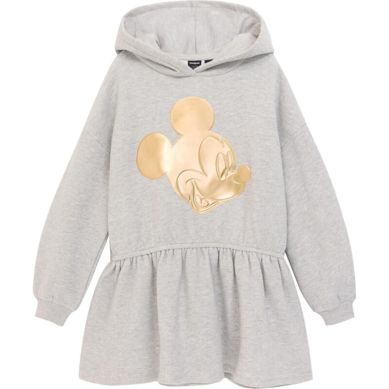 Desigual Šaty Mickey Mouse zlatá žltá / svetlosivá 67007514