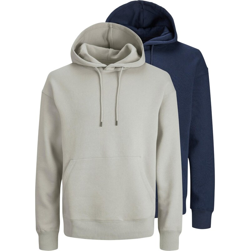 JACK & JONES Mikina JJEBRADLEY námornícka modrá / svetlosivá 67007528
