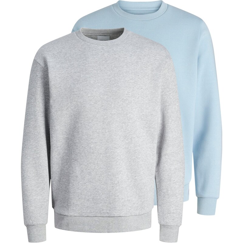 JACK & JONES Mikina JJEBRADLEY svetlomodrá / sivá melírovaná 67007546