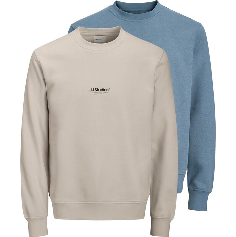 JACK & JONES Mikina JJESOHO modrá / tmavošedá 67007551