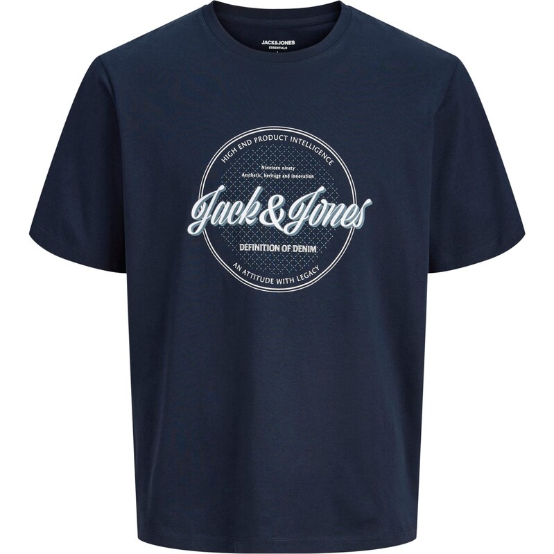 JACK & JONES Tričko JJEDover tmavomodrá / biela 67007552