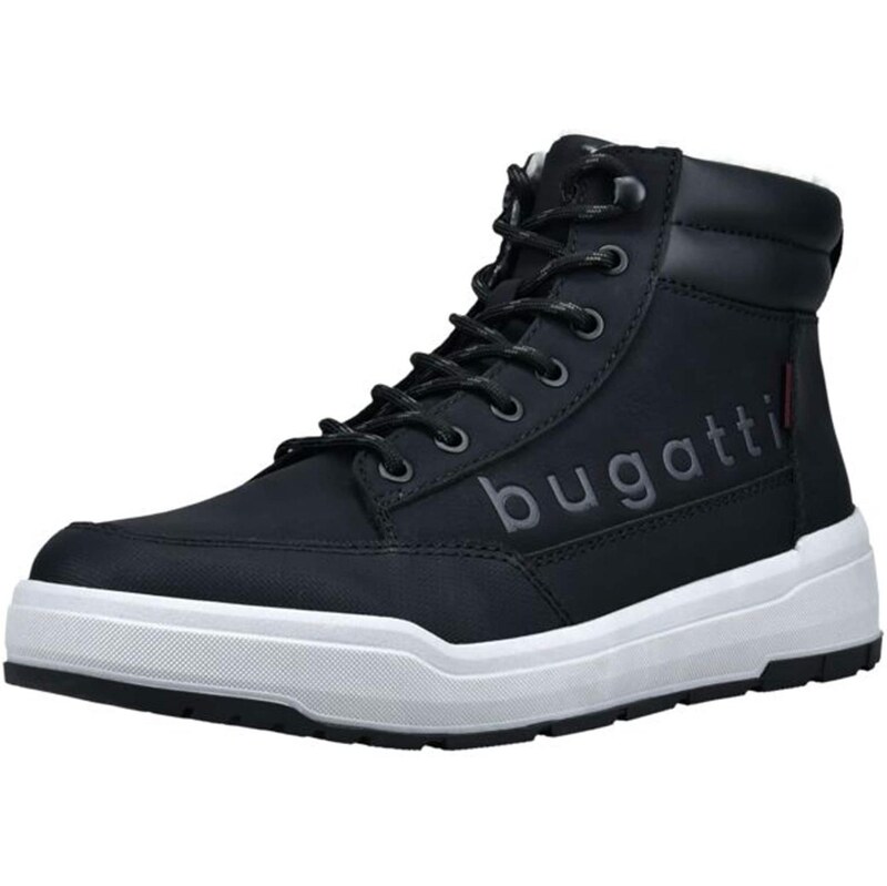 bugatti Šnurovacie čižmy modrosivá / čierna 67007656