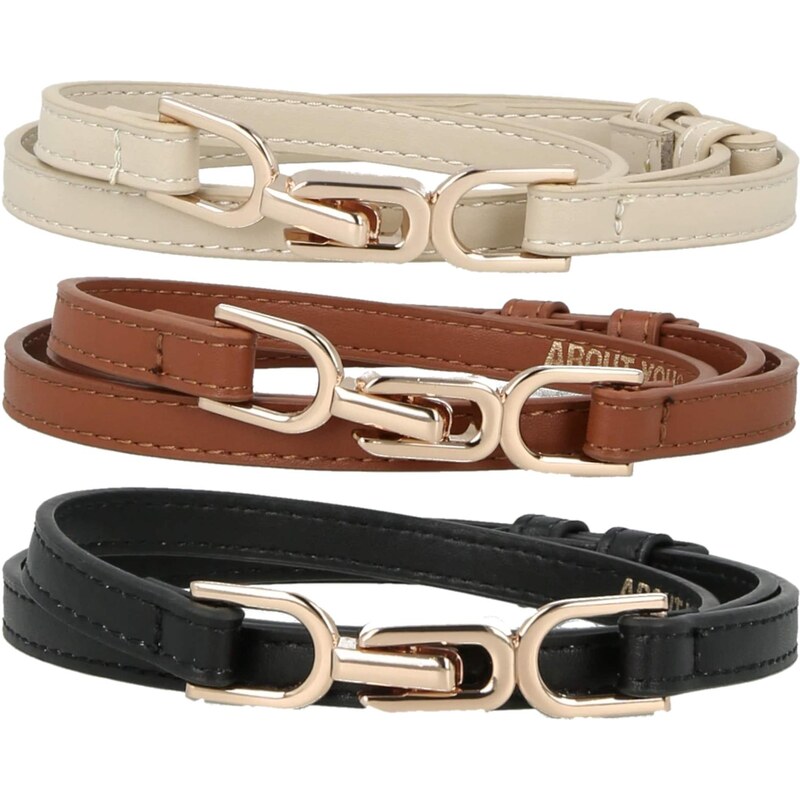 ABOUT YOU Opasky béžová / koňaková / čierna 67007706