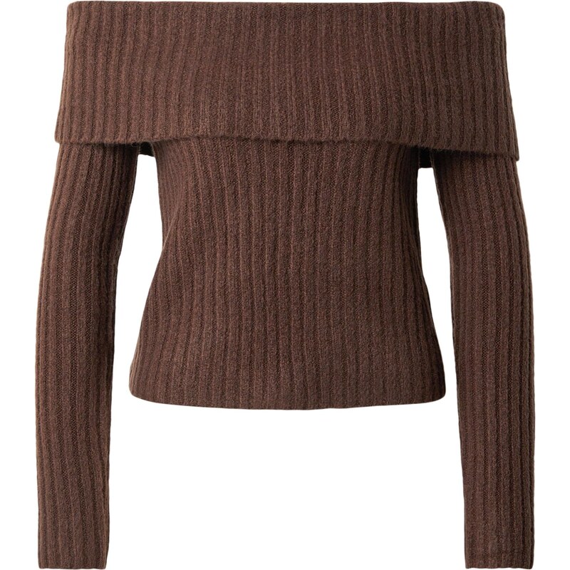 Abercrombie & Fitch Sveter hnedá 67007827