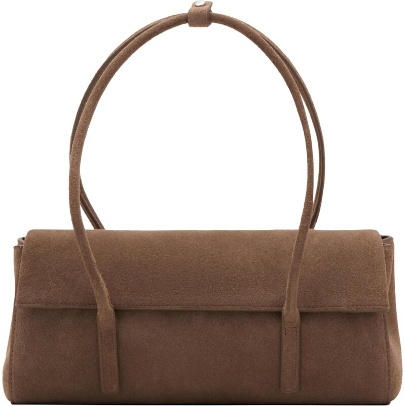 MANGO Kabelka na rameno Eros hnedá 67007629