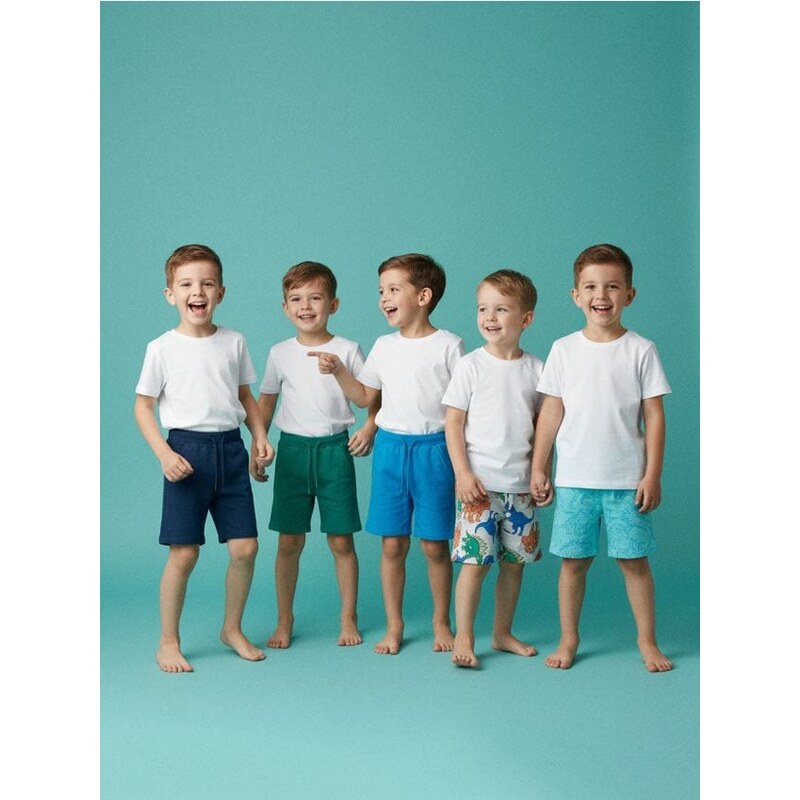 Sinsay - Súprava 5 šortiek - tmavomodrá 65754492