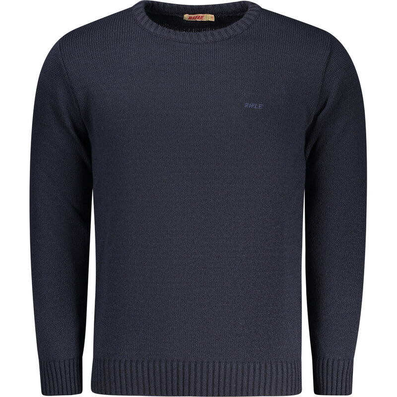 Praktický Pánsky Sveter s dlhými rukávmi RIFLE Modrý 67040999