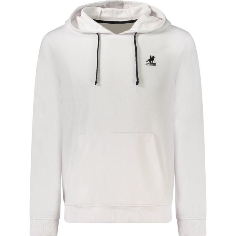 Pohodlná Pánska Mikina s kapucňou, klokaním vreckom a vyšívaným logom 67010211