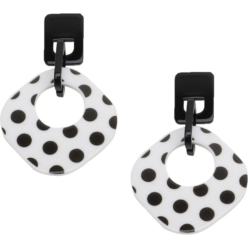 SOHI Náušnice Aeryn čierna / biela 67015507