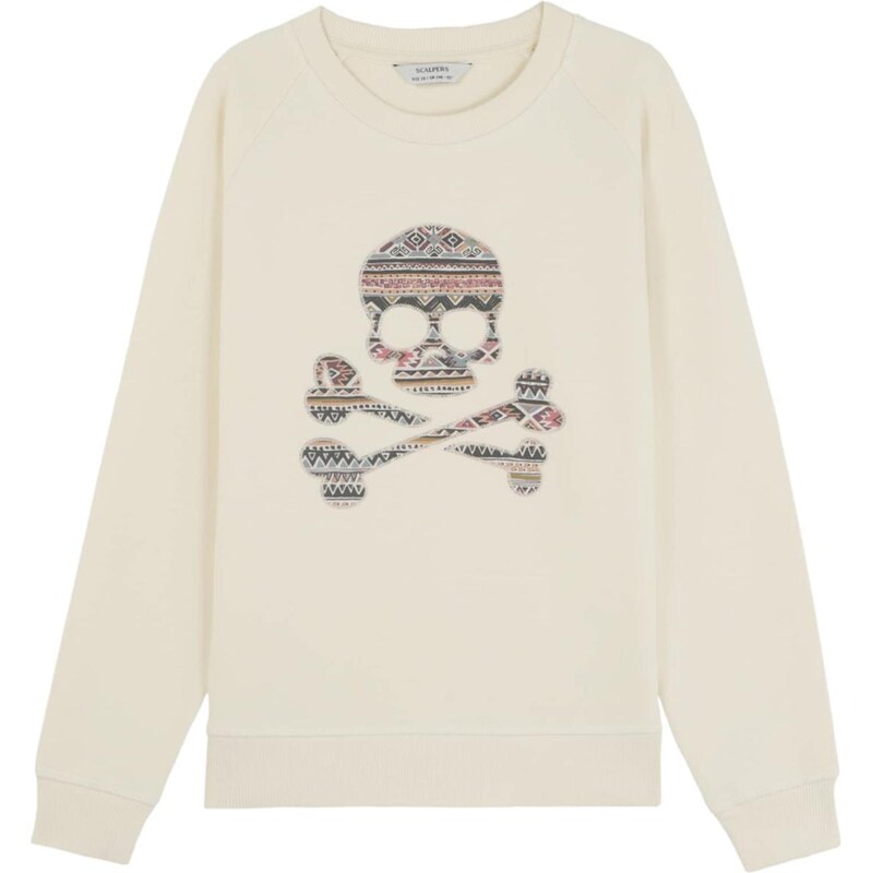 Scalpers Mikina biela / šedobiela 67015562