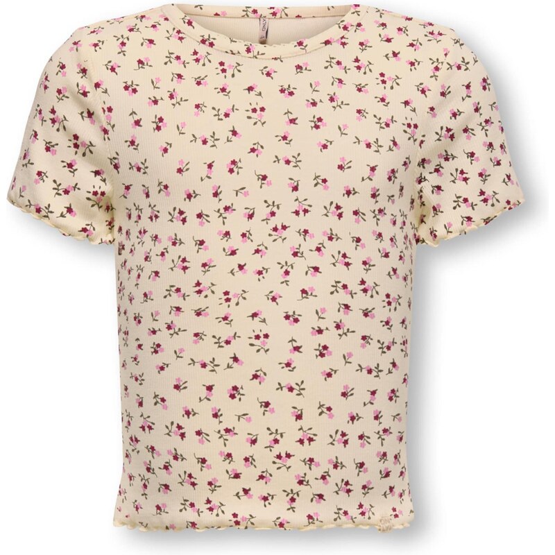 Only Mini Tričko KMGTRINNY sivobéžová / olivová / ružová / vínovo 67015643