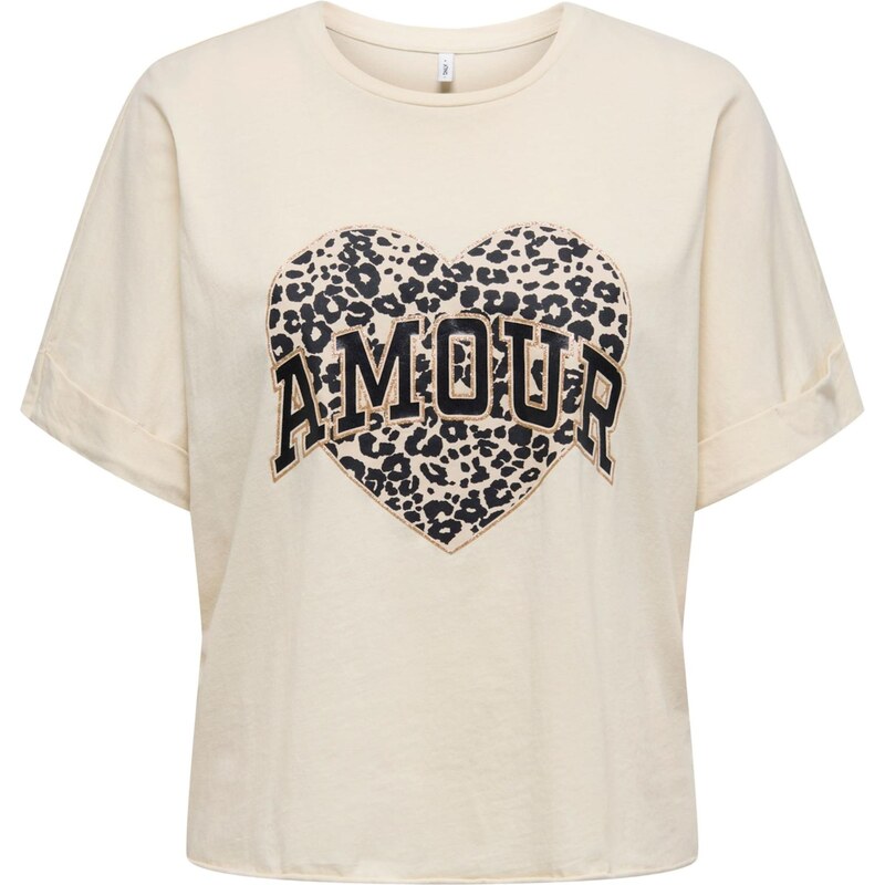 ONLY Tričko ONLLUCY nebielená / zlatá / čierna 67015669