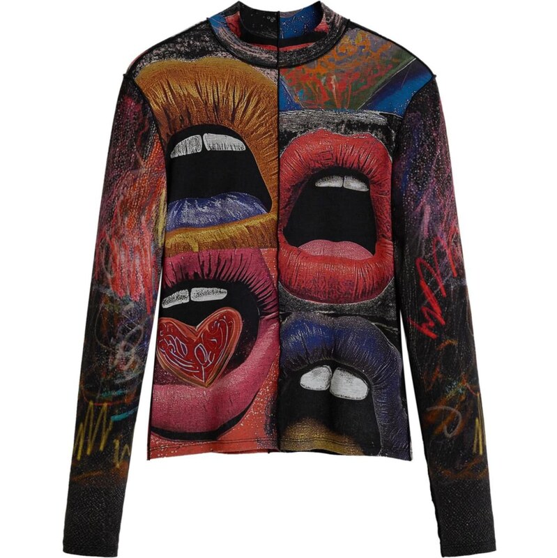 Desigual Tričko zmiešané farby 67015688