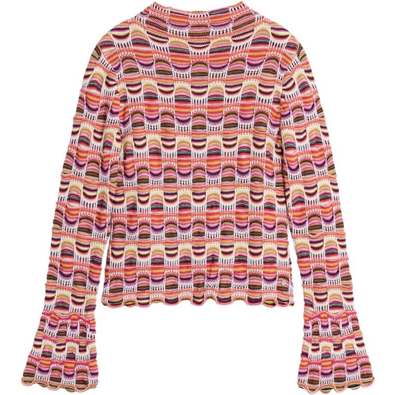 Desigual Sveter oranžová / mandarínková / ružová / čierna 67015722