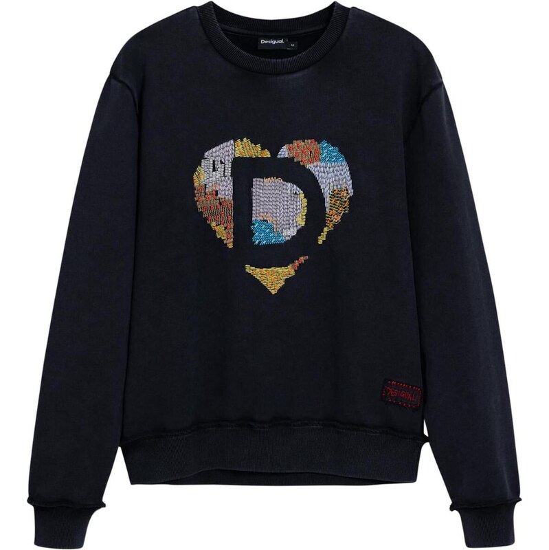 Desigual Mikina žltá / svetlosivá / čierna 67015725