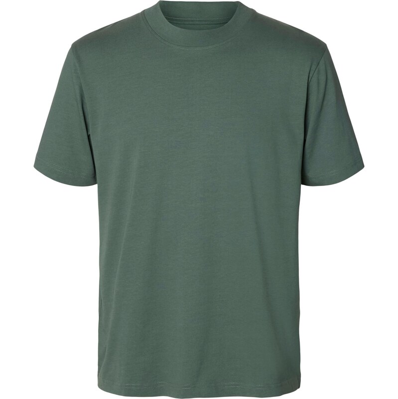 SELECTED Tričko SLHCOLMAN200 jedľová 67015739