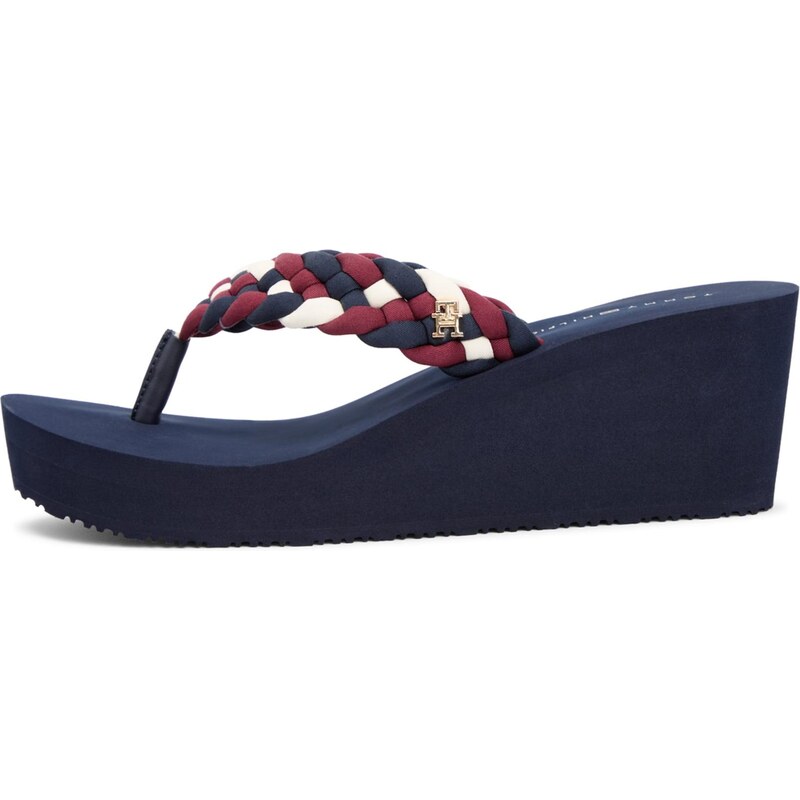 TOMMY HILFIGER Žabky námornícka modrá / bordová / biela 67015791