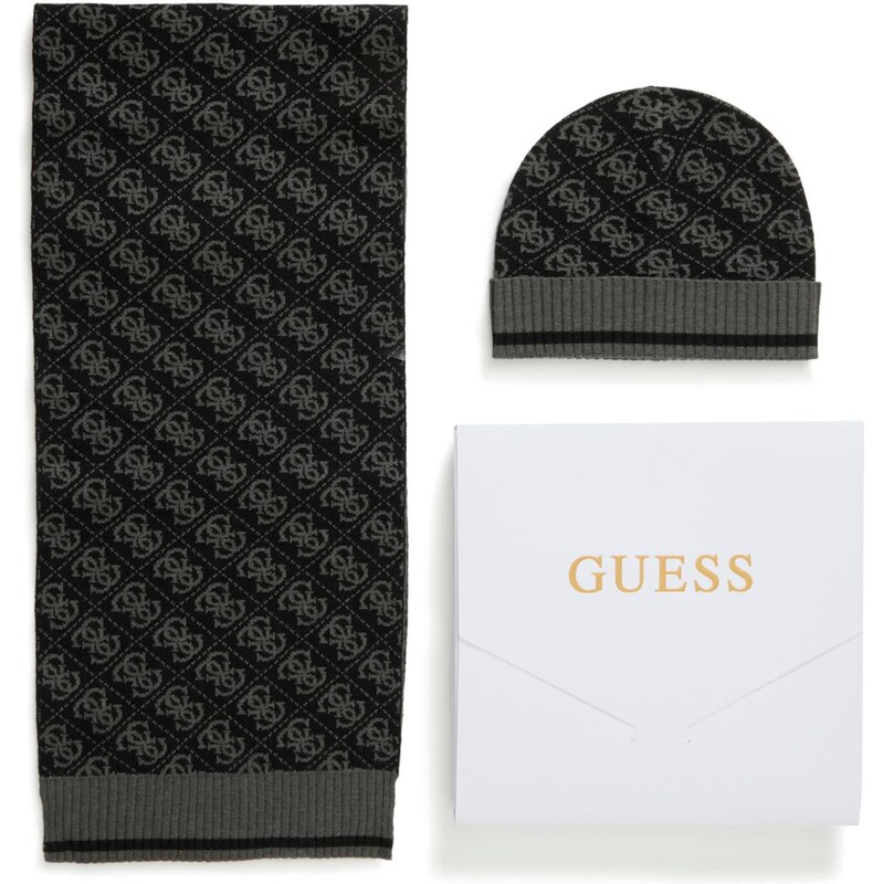 GUESS Čiapky sivá / čierna 67015802