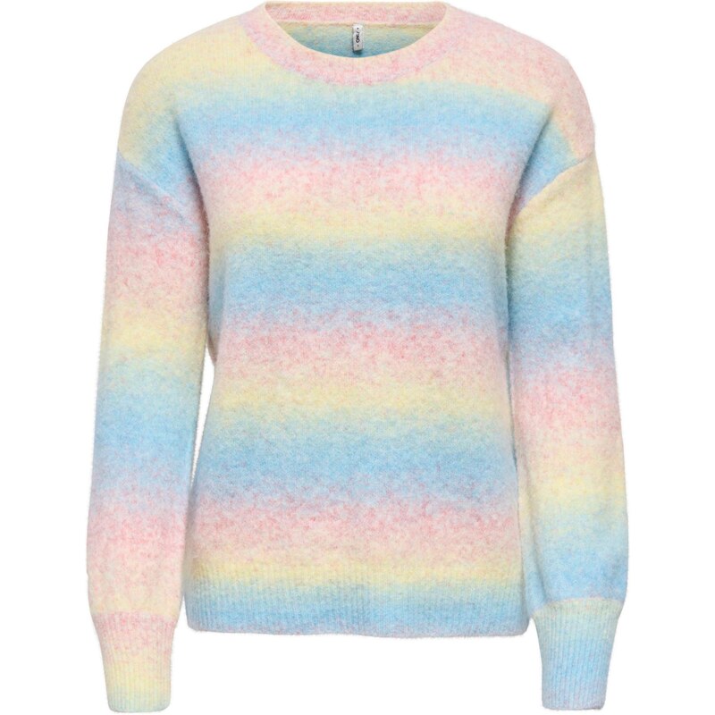 ONLY Sveter ONLFRIDA svetlomodrá / žltá / svetlozelená / svetloružová 67015836