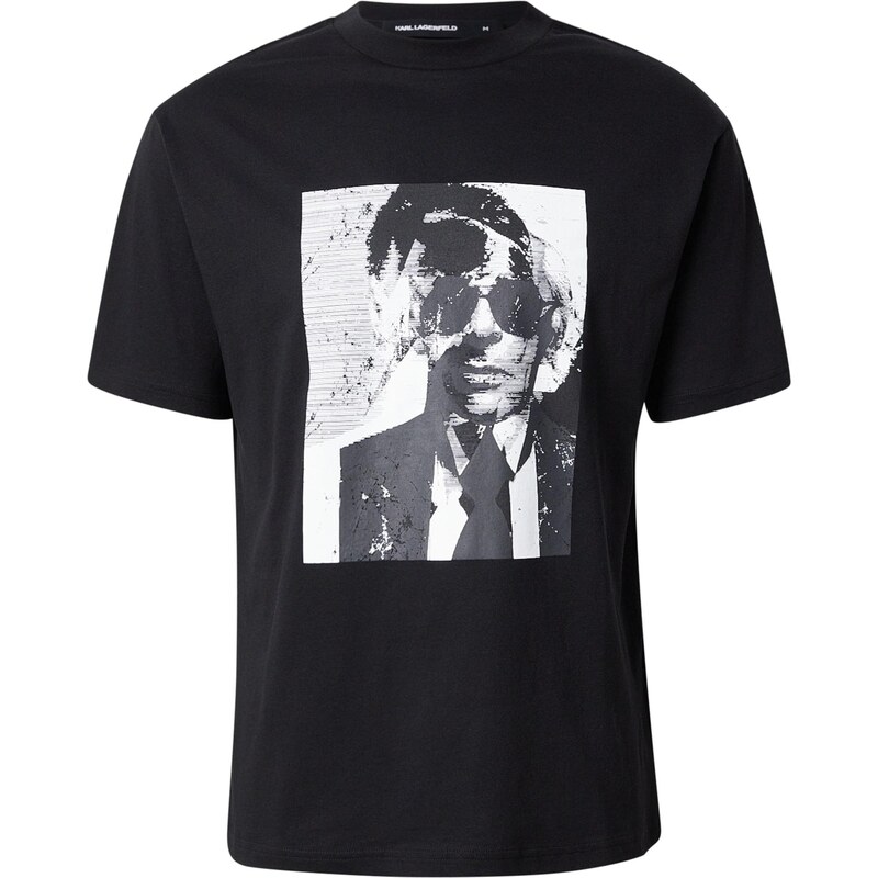 Karl Lagerfeld Tričko čierna / biela 67015905