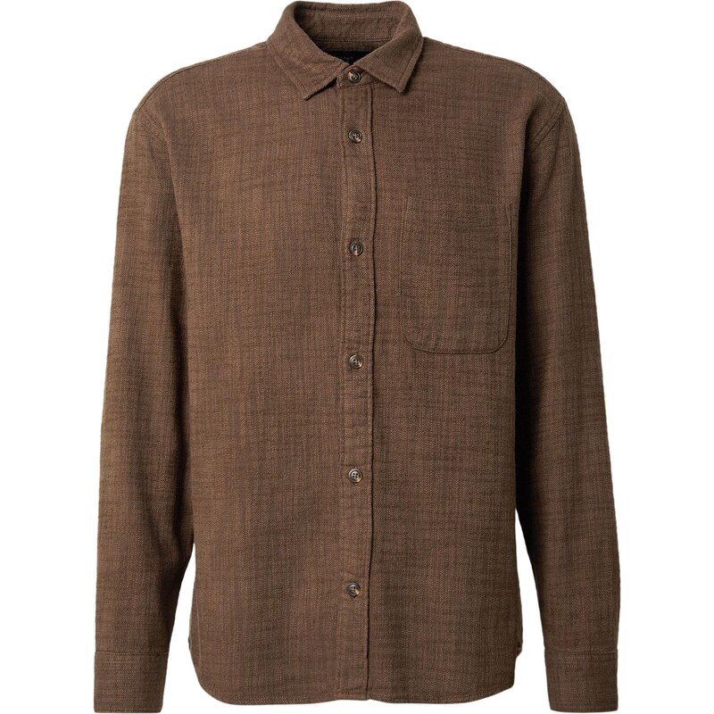 Abercrombie & Fitch Košeľa hnedá melírovaná 67016050