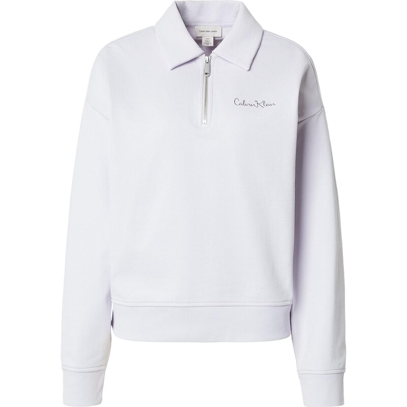 Calvin Klein Jeans Mikina pastelovo fialová / čierna 67016018