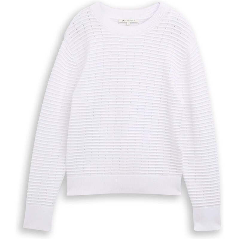 TOM TAILOR DENIM Sveter biela 67021215