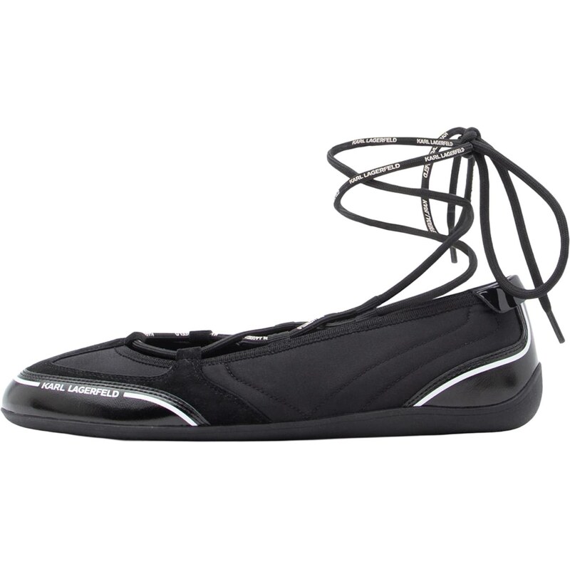 Karl Lagerfeld Baleríny čierna / biela 67021252