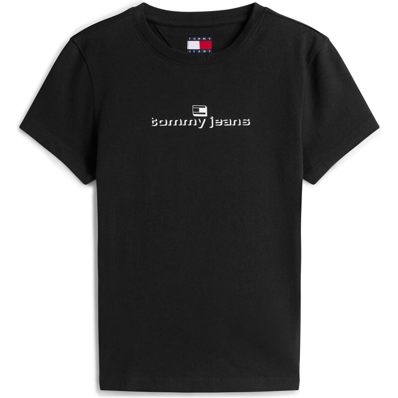 Tommy Jeans Tričko ESS čierna / biela 67021278