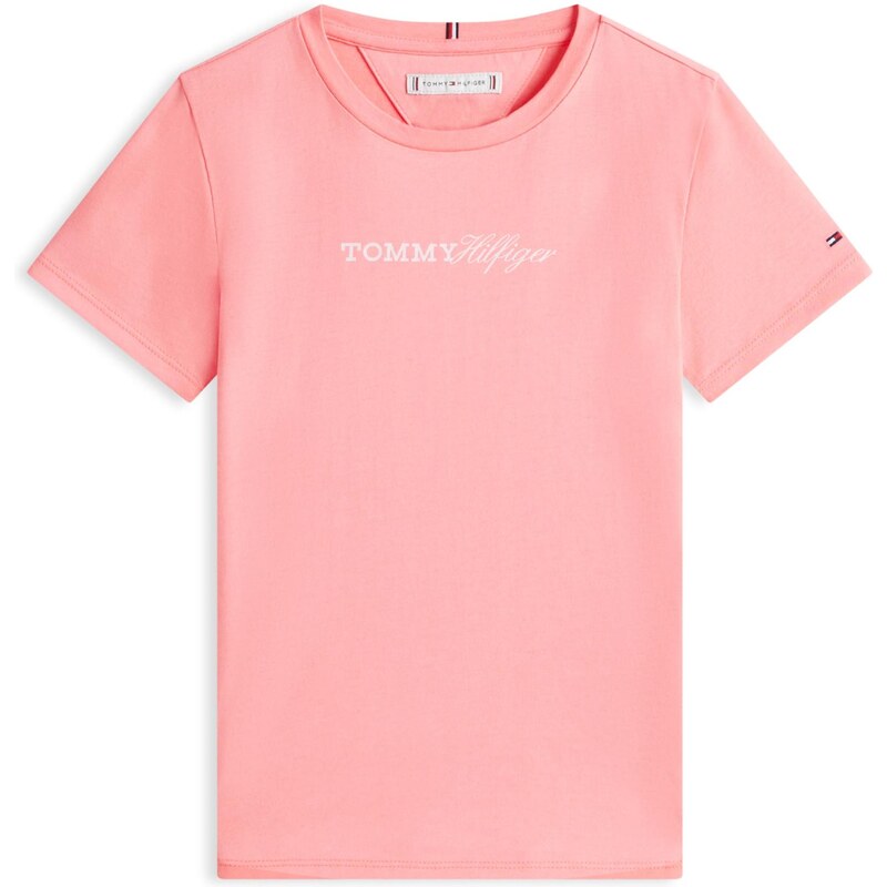 TOMMY HILFIGER Tričko ružová / biela 67021287